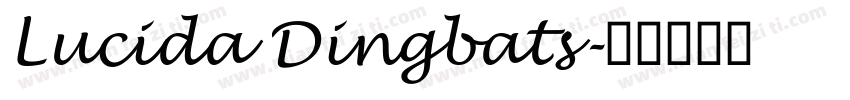 Lucida Dingbats字体转换